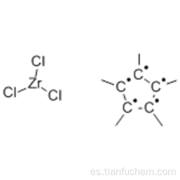 Circonio, tricloro [(1,2,3,4,5-h) -1,2,3,4,5-pentametil-2,4-ciclopentadien-1-il] CAS 75181-07-6